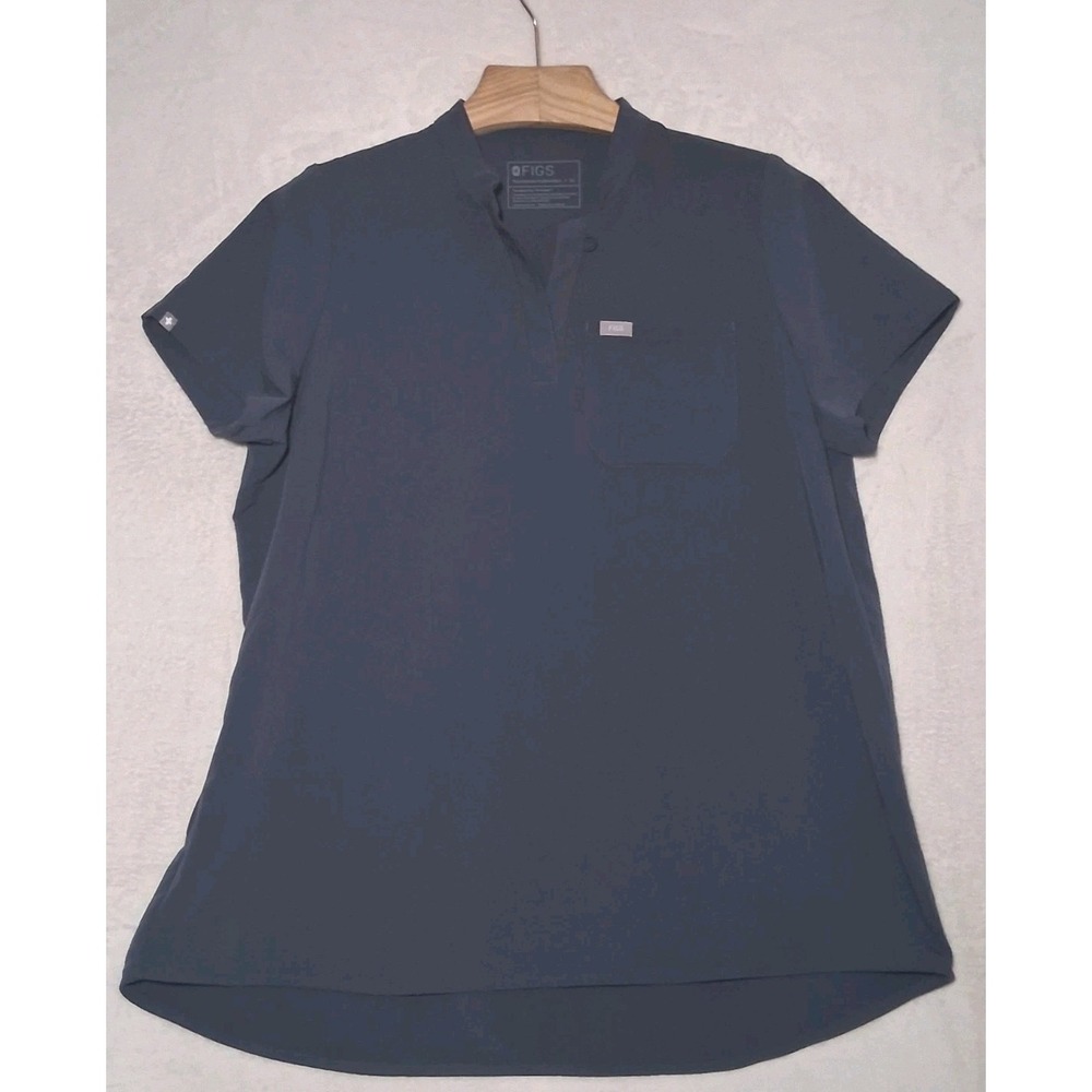 FIGS Kitale Maternity Scrub Top Size XL PO# 2366 Grayish Blue